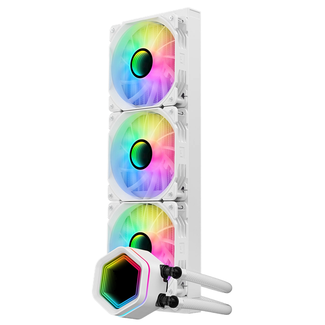 Edge White ARGB All-In-One 360mm Intel and AMD CPU Infinity Watercooler